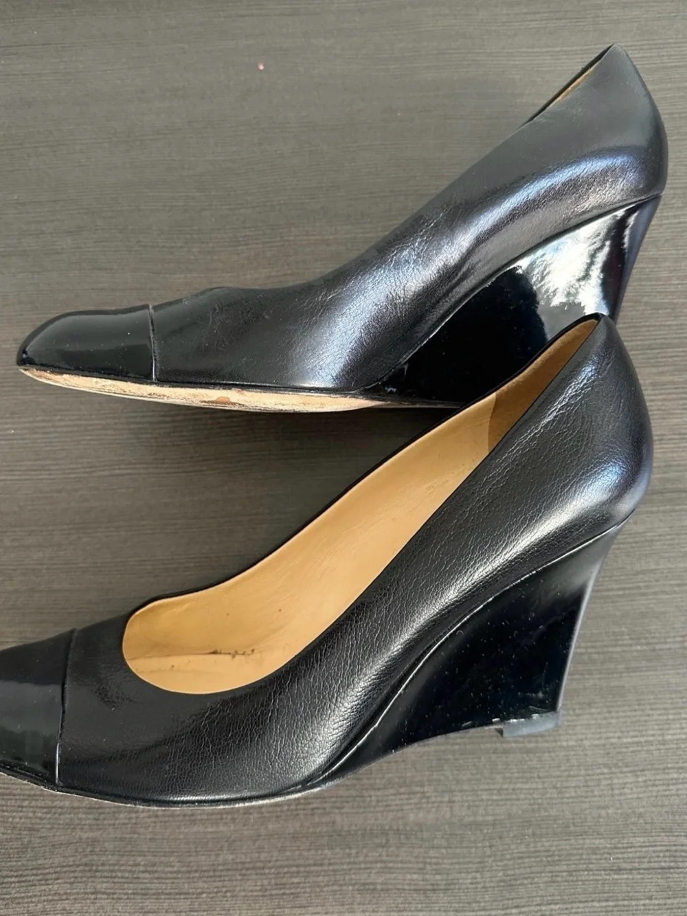 Kate Spade | Kate Spade Shoes Size 9.5 Kate Spade Wedge with Patent Leather Toe